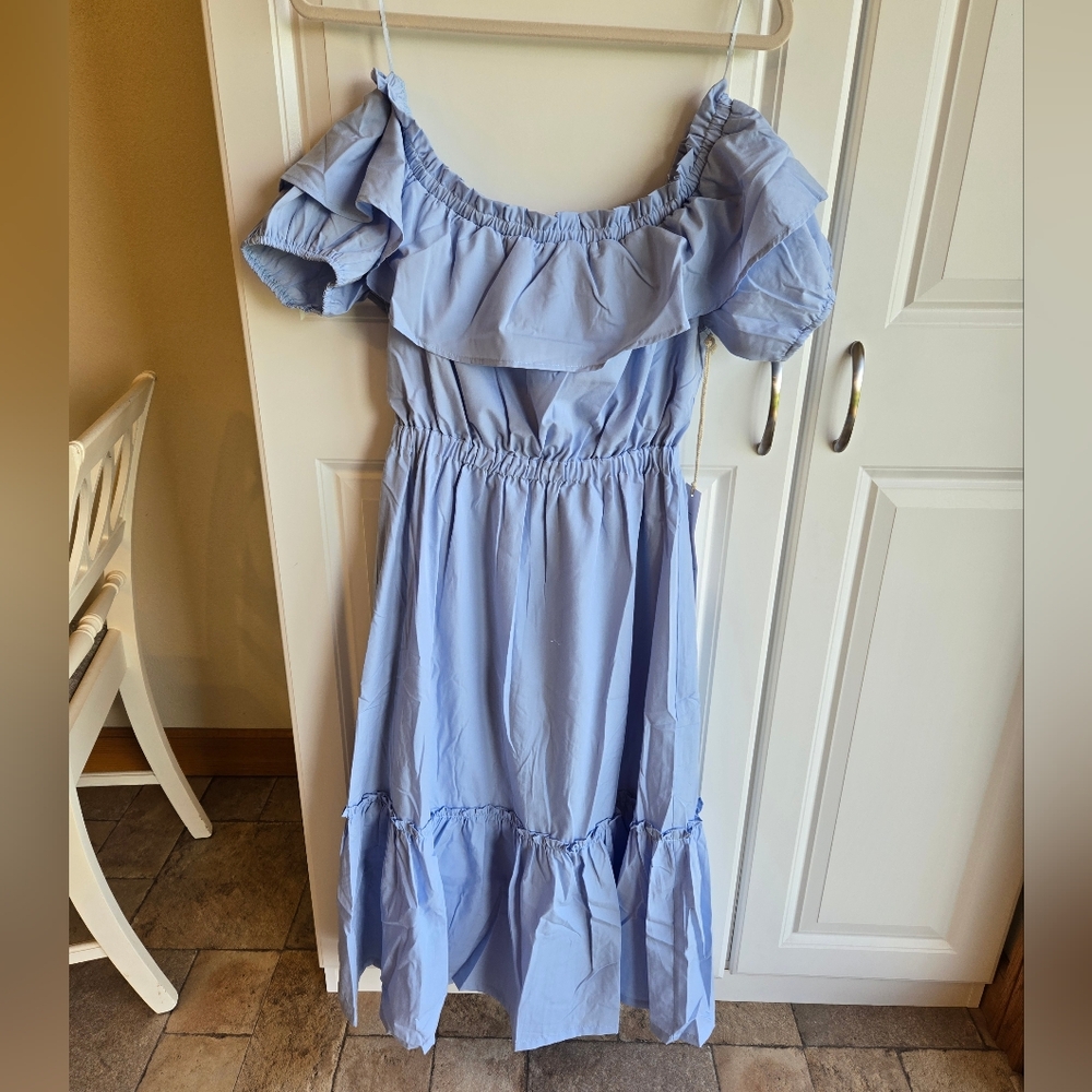 Womans Light Blue Dress